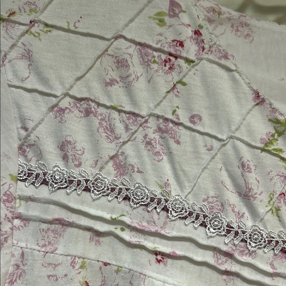 Body  Touch Floral Nightgown with Pink Accents - Picture 5 of 7